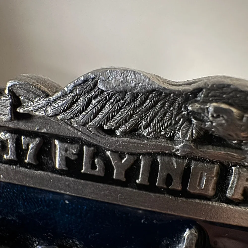 Vintage 1985‎ B-17 Flying Fortress 50th Anniversary Belt Buckle Limited Edition